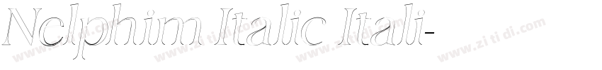 Nelphim Italic Itali字体转换